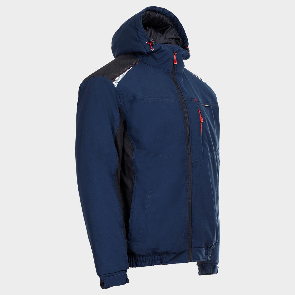 Geacă de lucru REVOLT SOFTSHELL WINTER BLEUMARIN/NEGRU - 4