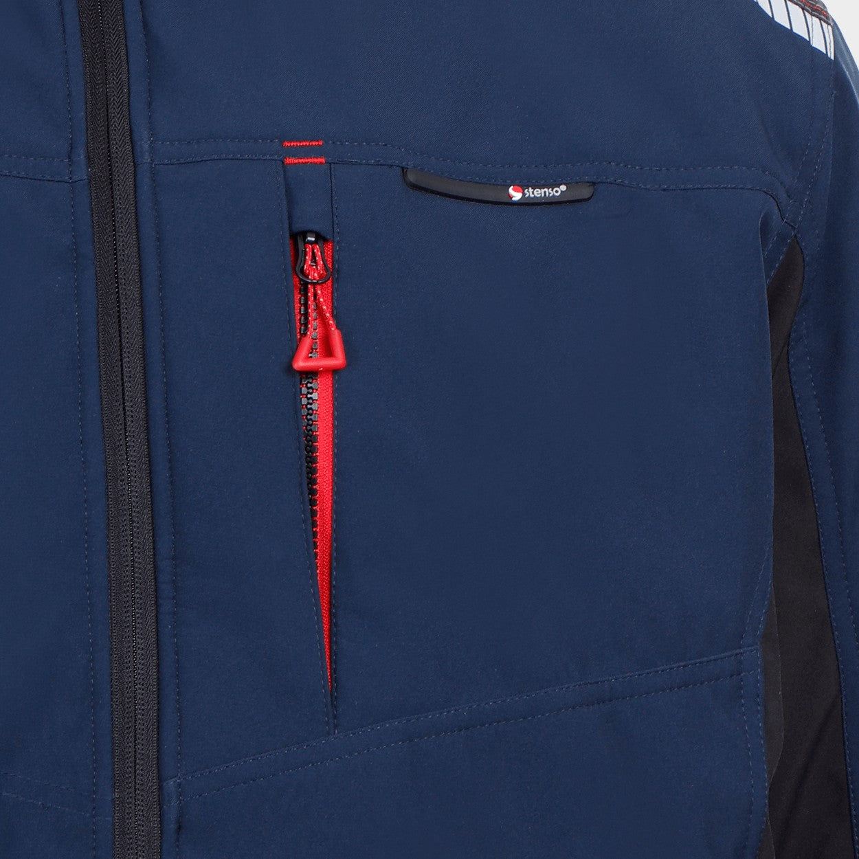 Geacă de lucru REVOLT SOFTSHELL WINTER BLEUMARIN/NEGRU - 6