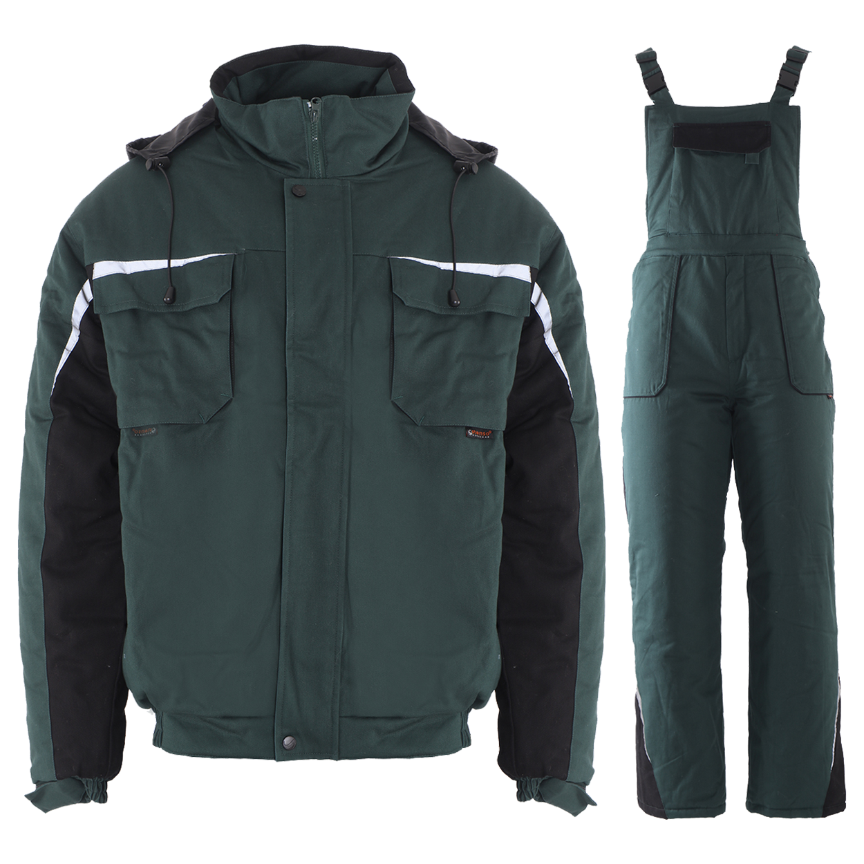 Costum de lucru KASTOR IARNĂ VERDE BUMBAC - 1