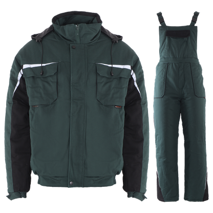 Costum de lucru KASTOR IARNĂ VERDE BUMBAC - 1