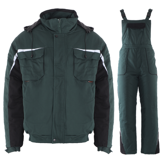 Costum de lucru KASTOR IARNĂ VERDE BUMBAC - 1