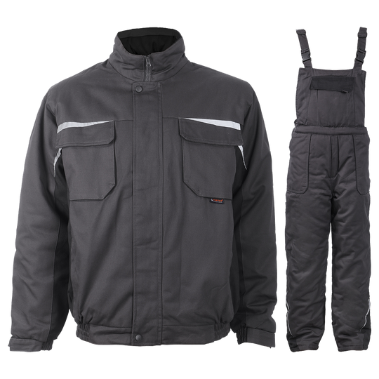 Costum de lucru KASTOR IARNĂ GRI BUMBAC - 1