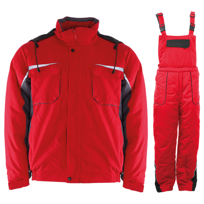 Costum de lucru KASTOR IARNĂ ROȘIE BUMBAC - 1