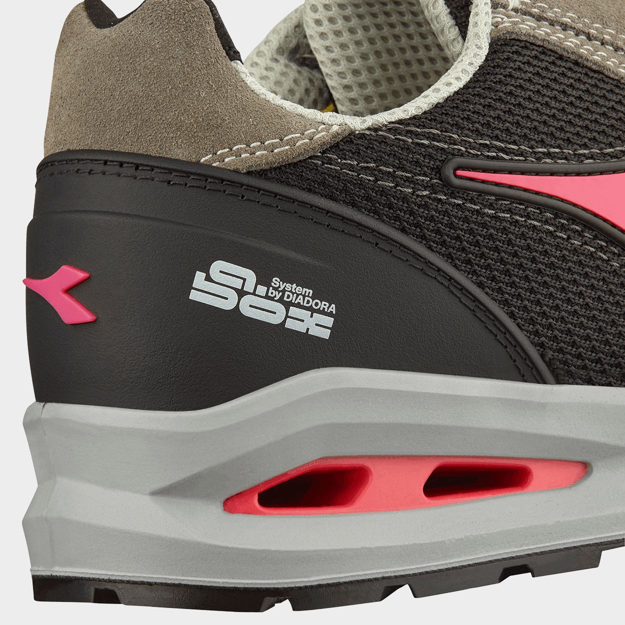 Work shoes DIADORA RUN A.BOX LOW S1PS FO SR ESD GREY/BLACK - 6
