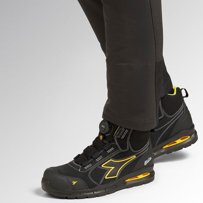 Работни обувки DIADORA RUN A.BOX MSTR BOA MID S3S FO SR SC ESD BLACK - 2