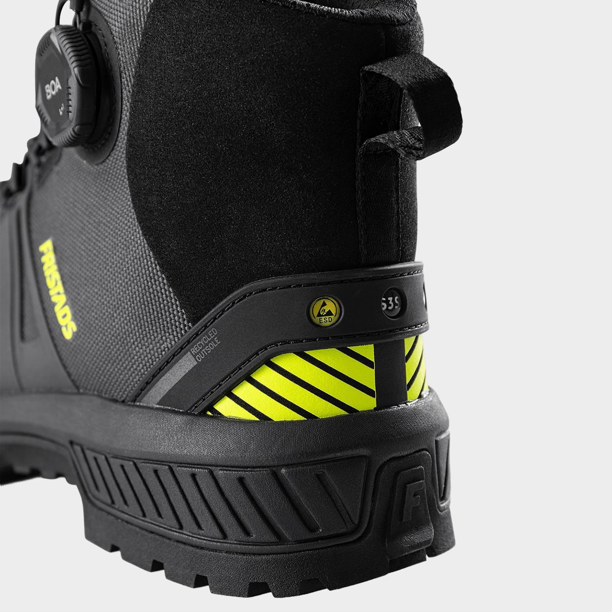 Работни обувки FRISTADS ComfortStep S3S ESD GREY/YELLOW - 6