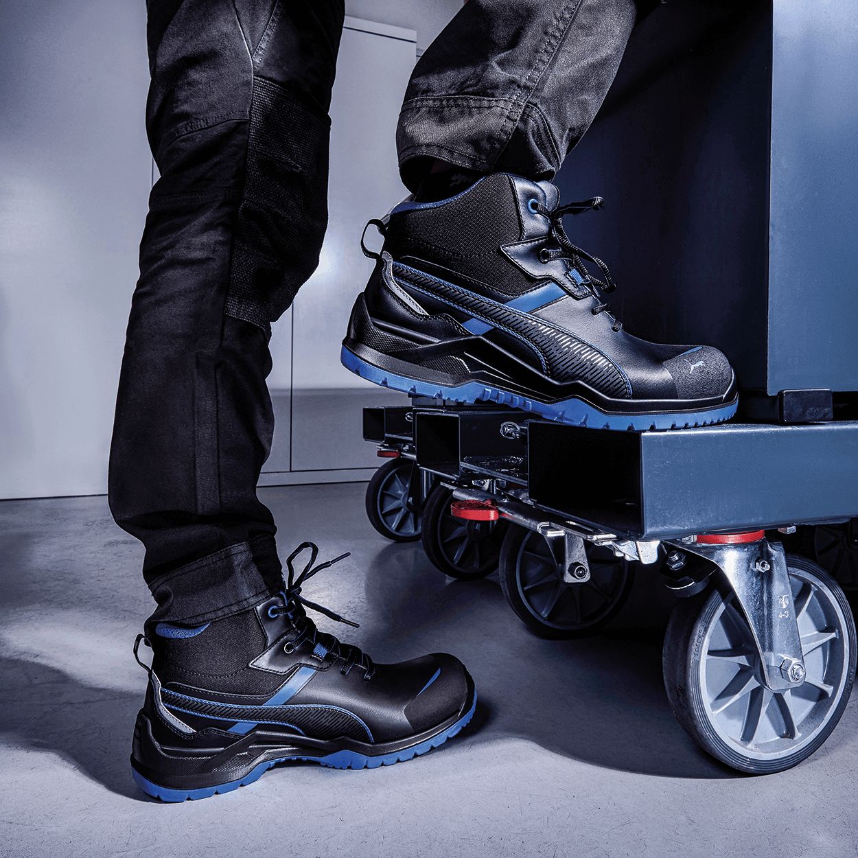 Încălțăminte de protecție PUMA KRYPTON MID S3S ESD FO SR BLUE - 5