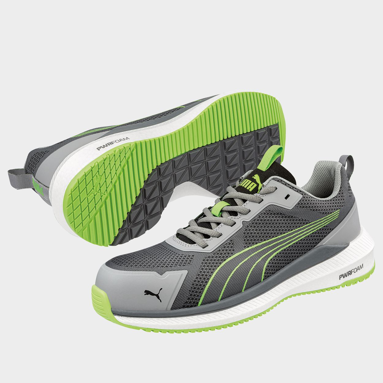 Work shoes PUMA SLIDE GREY/GREEN S1PS ESD FO HRO SR - 5