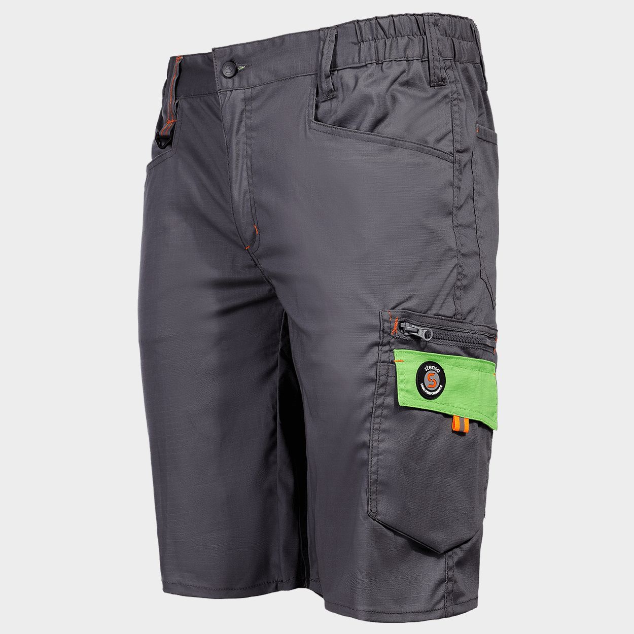 Pantaloni scurți de lucru PRISMA LIGHT STRETCH GRI DESCHIS - 3