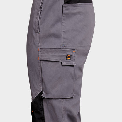 Work trouser MELBOURNE STRETCH GREY/BLACK - 4