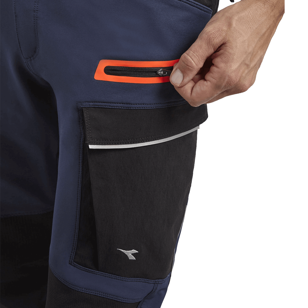 Pantaloni de lucru DIADORA PANT HYBRID CARGO BLACK/BLUE - 3
