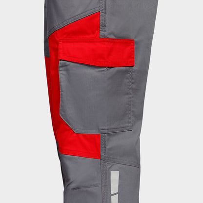 Pantaloni de lucru EOS STRETCH RED/GREY - 8