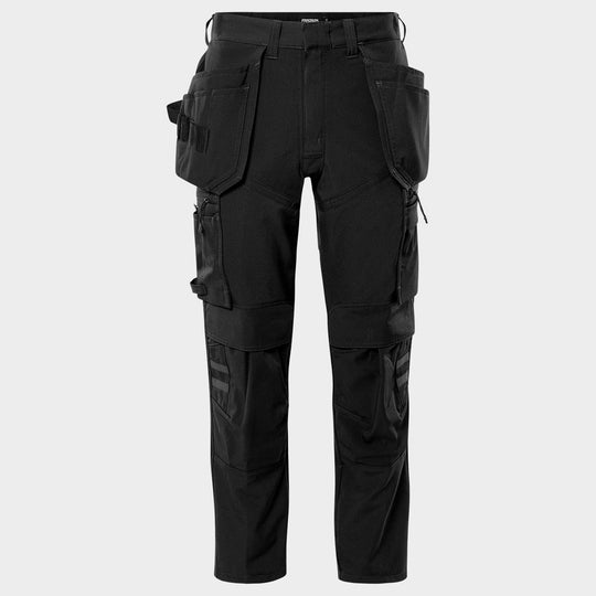Work trousers FRISTADS CRAFTSMAN 4-STRETCH BLACK - 1