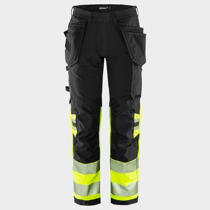 Work trousers FRISTADS CRAFTSMAN HV YELLOW/BLACK - 1