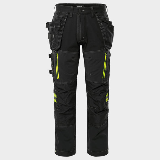 Pantaloni de lucru FRISTADS CRAFTSMAN STRETCH NEGRU - 1