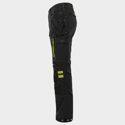 Work trousers FRISTADS CRAFTSMAN STRETCH BLACK - 4