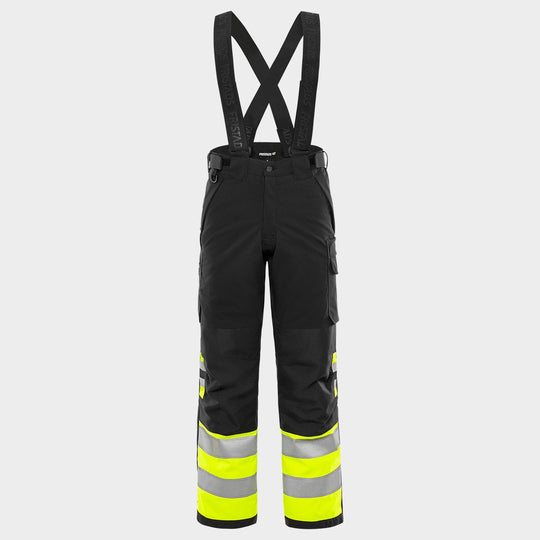 Pantaloni de lucru FRISTADS HV WINTER GALBEN/NEGRU - 1
