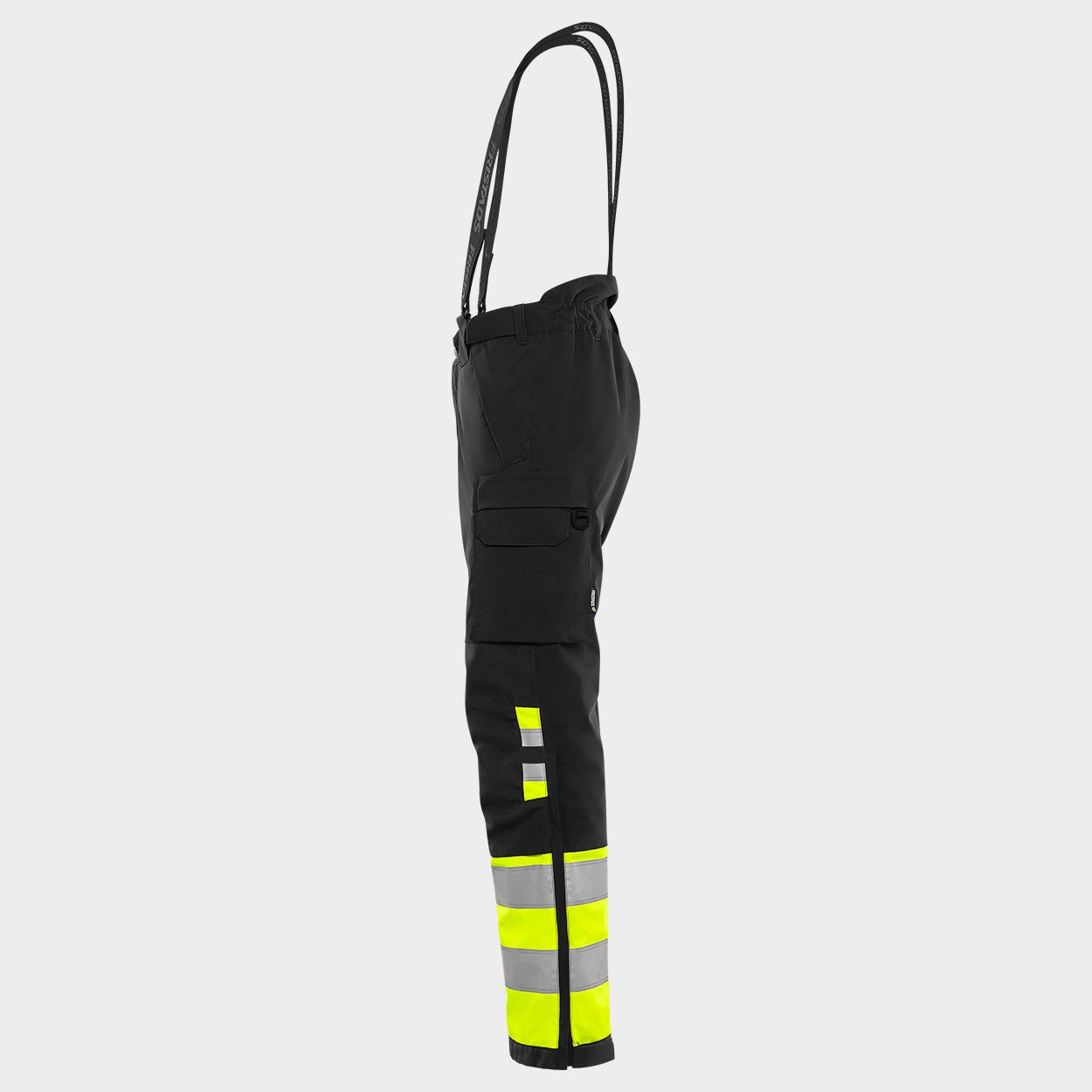 Работен панталон FRISTADS HV WINTER YELLOW/BLACK - 3