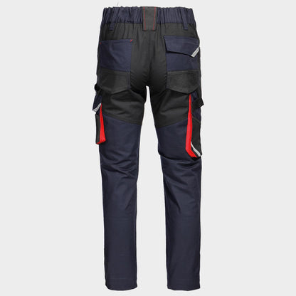Work trousers KASTOR STRETCH DARK BLUE/RED - 3