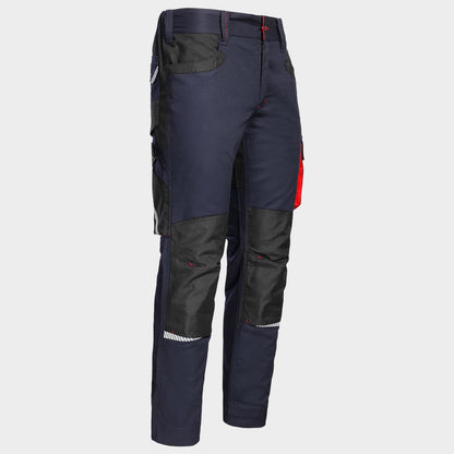 Work trousers KASTOR STRETCH DARK BLUE/RED - 5