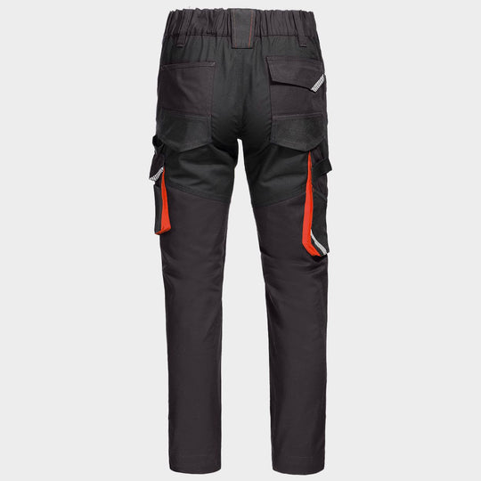 Pantaloni de lucru KASTOR STRETCH GREY/ORANGE - 2