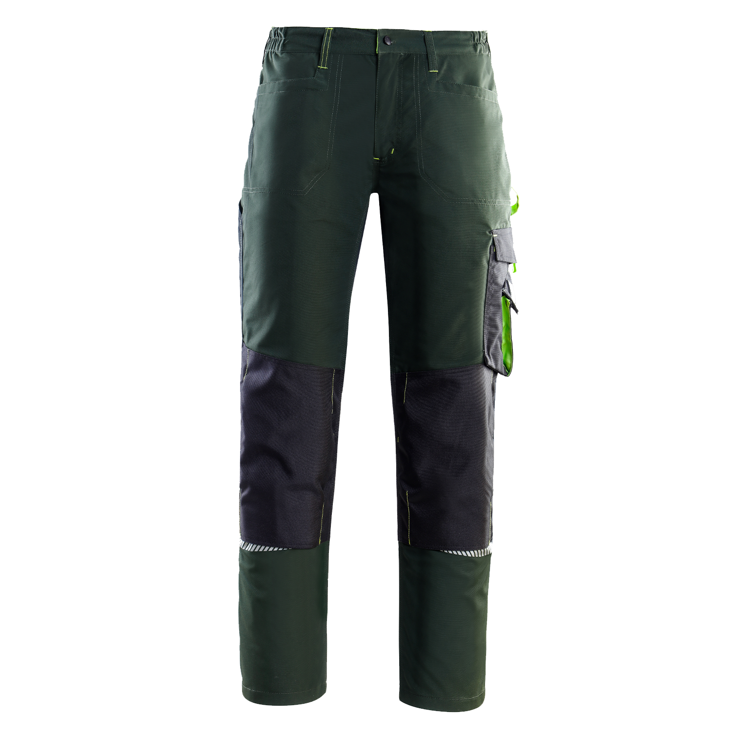 Работен панталон PRISMA GREEN/BLACK - 1