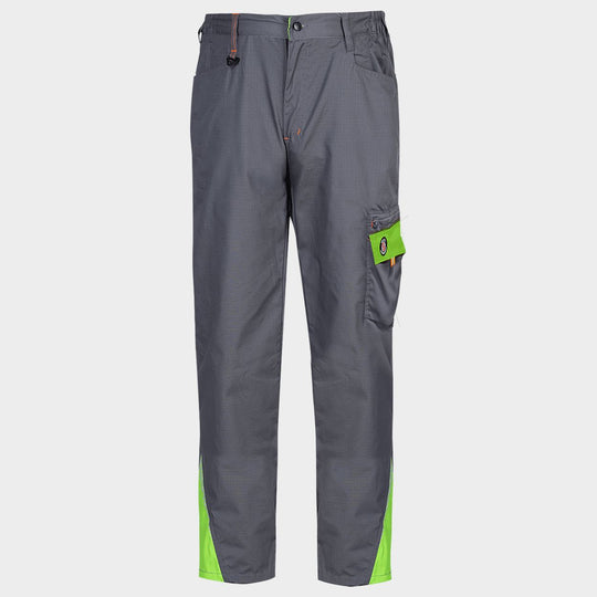 Work trousers PRISMA LIGHT STRETCH GREY/GREEN - 1