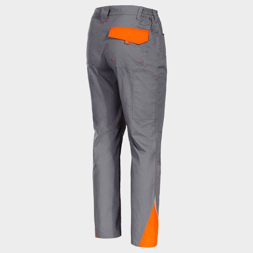 Pantaloni de lucru PRISMA LIGHT STRETCH GRI/PORTOCALIU - 6