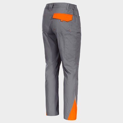 Pantaloni de lucru PRISMA LIGHT STRETCH GRI/PORTOCALIU - 6