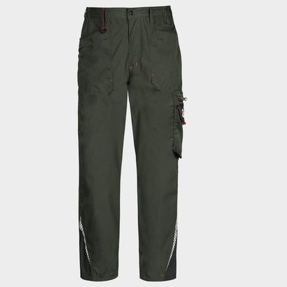 Pantaloni de lucru PRISMA LIGHT STRETCH KAKI/NEGRU - 1