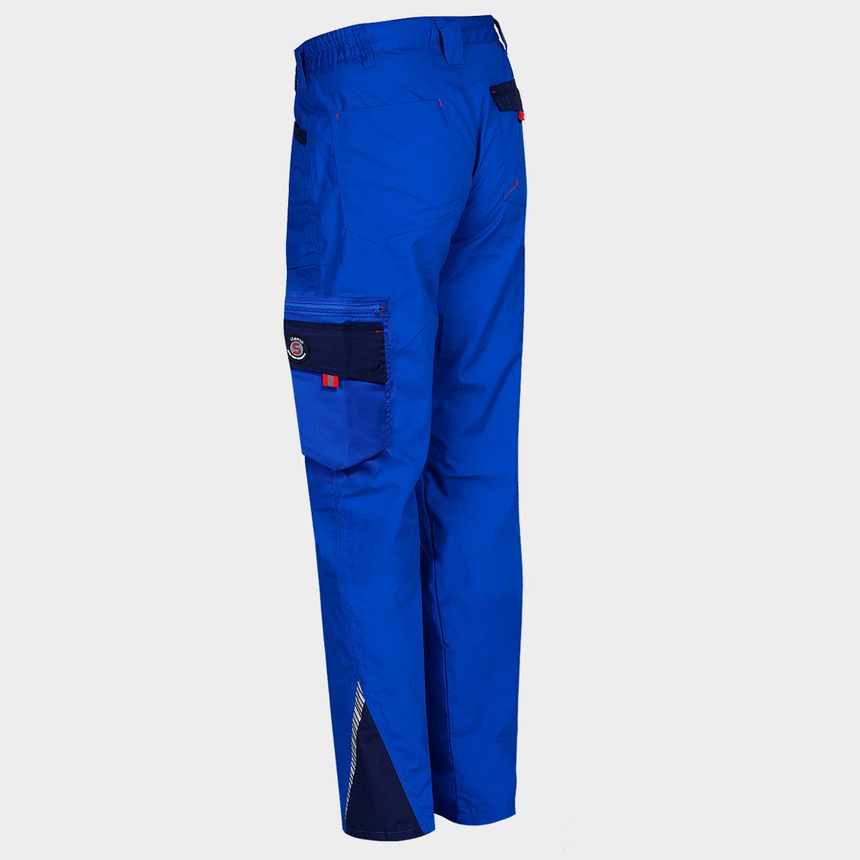 Pantaloni de lucru PRISMA LIGHT STRETCH ALBASTRU REGAL/ALBASTRU ÎNCHIS - 4