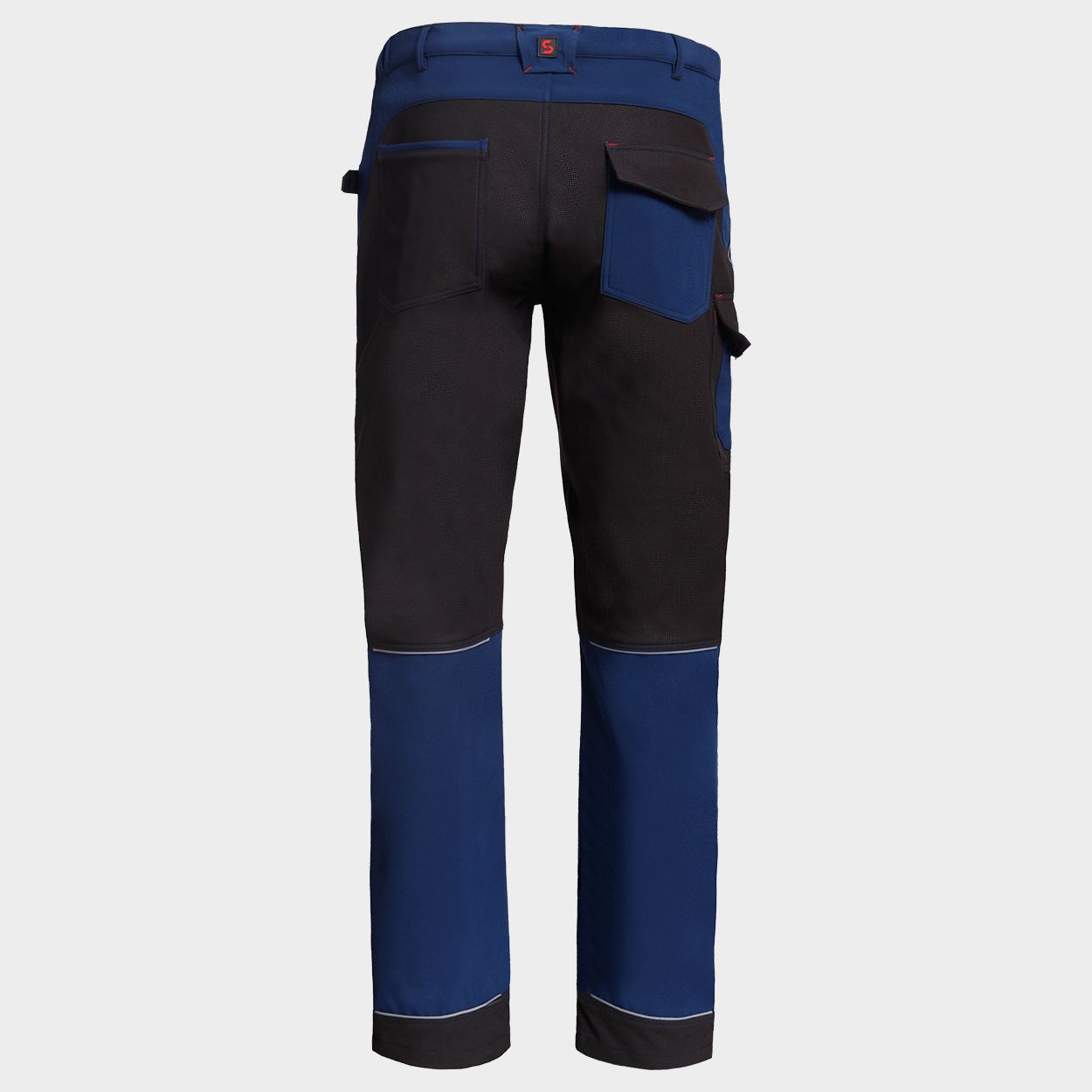 Work trousers PRISMA SOFTSHELL 2.0 BLACK/DARK BLUE - 4