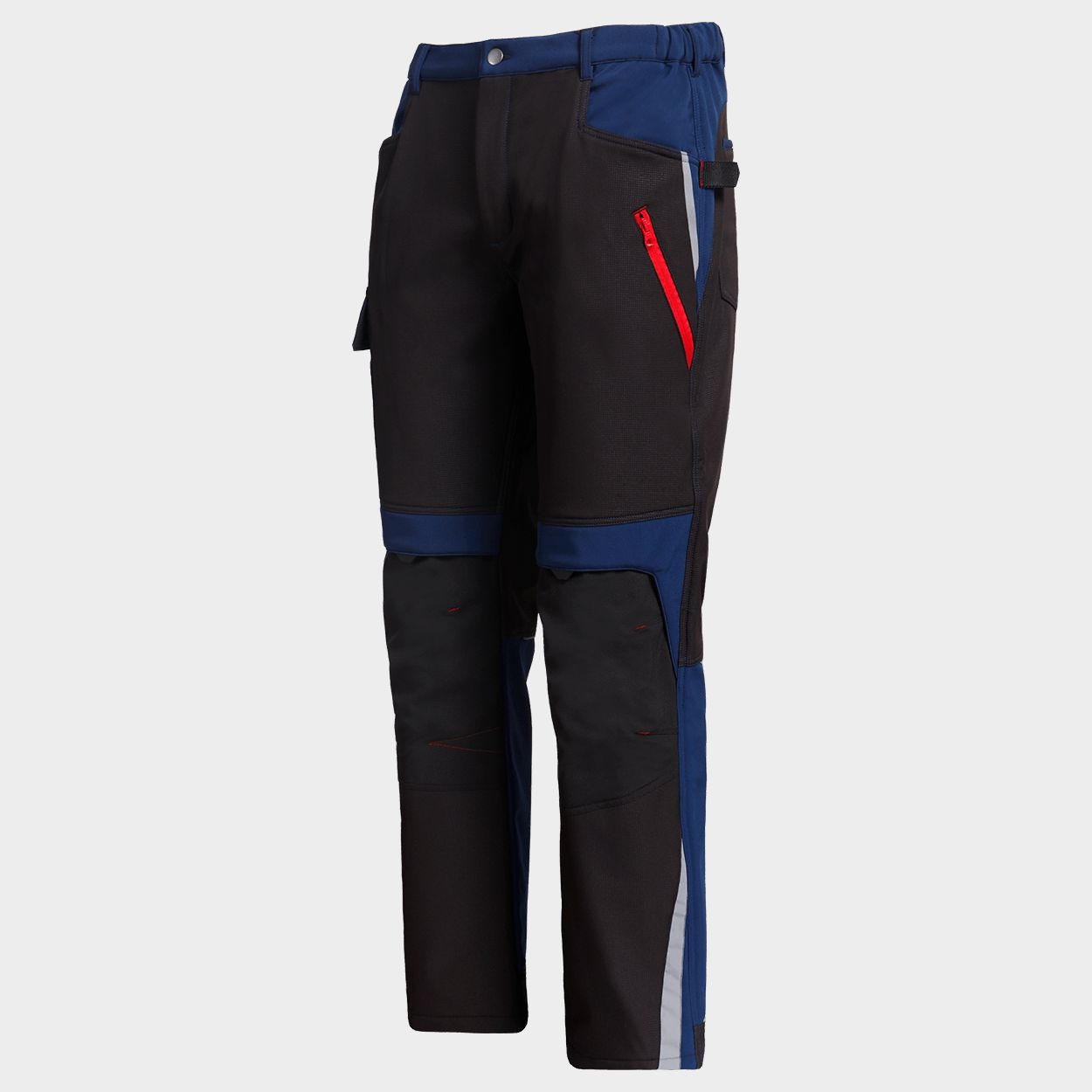 Work trousers PRISMA SOFTSHELL 2.0 BLACK/DARK BLUE - 5