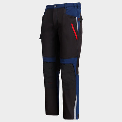 Work trousers PRISMA SOFTSHELL 2.0 BLACK/DARK BLUE - 5