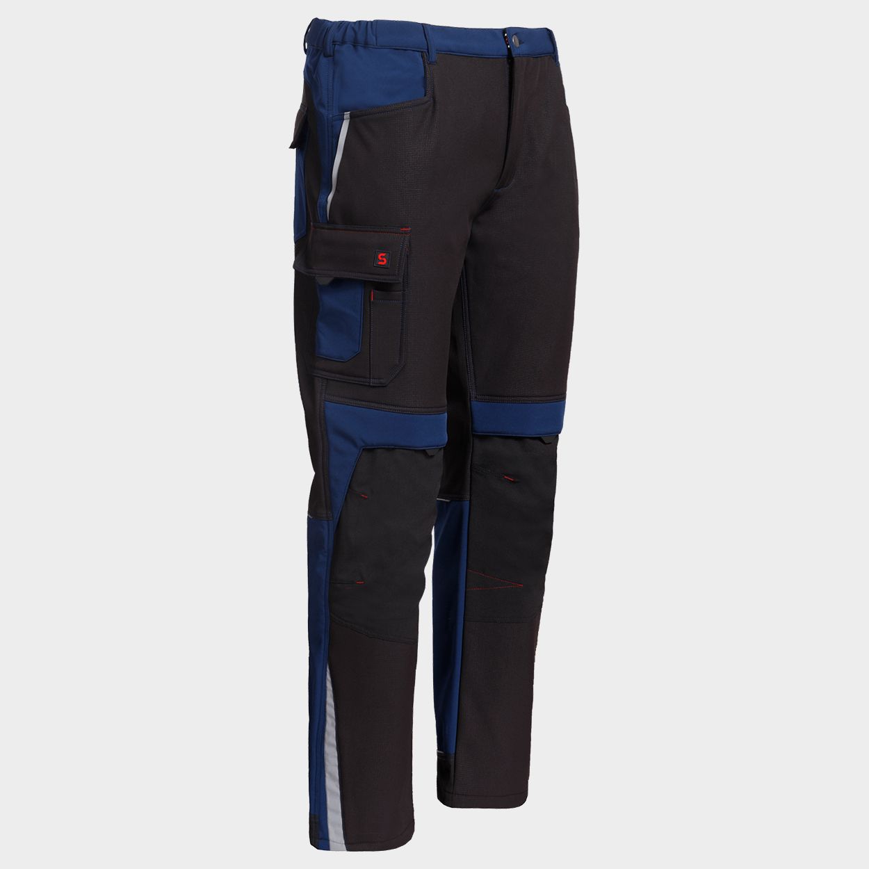 Work trousers PRISMA SOFTSHELL 2.0 BLACK/DARK BLUE - 7