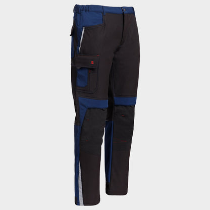 Work trousers PRISMA SOFTSHELL 2.0 BLACK/DARK BLUE - 7
