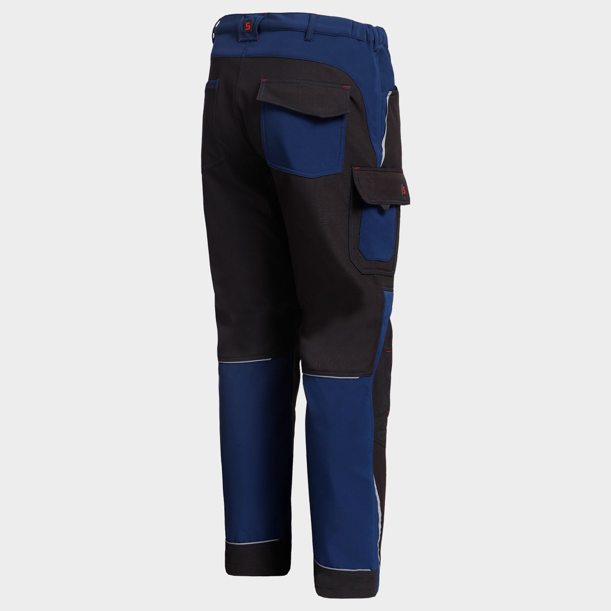 Work trousers PRISMA SOFTSHELL 2.0 BLACK/DARK BLUE - 8