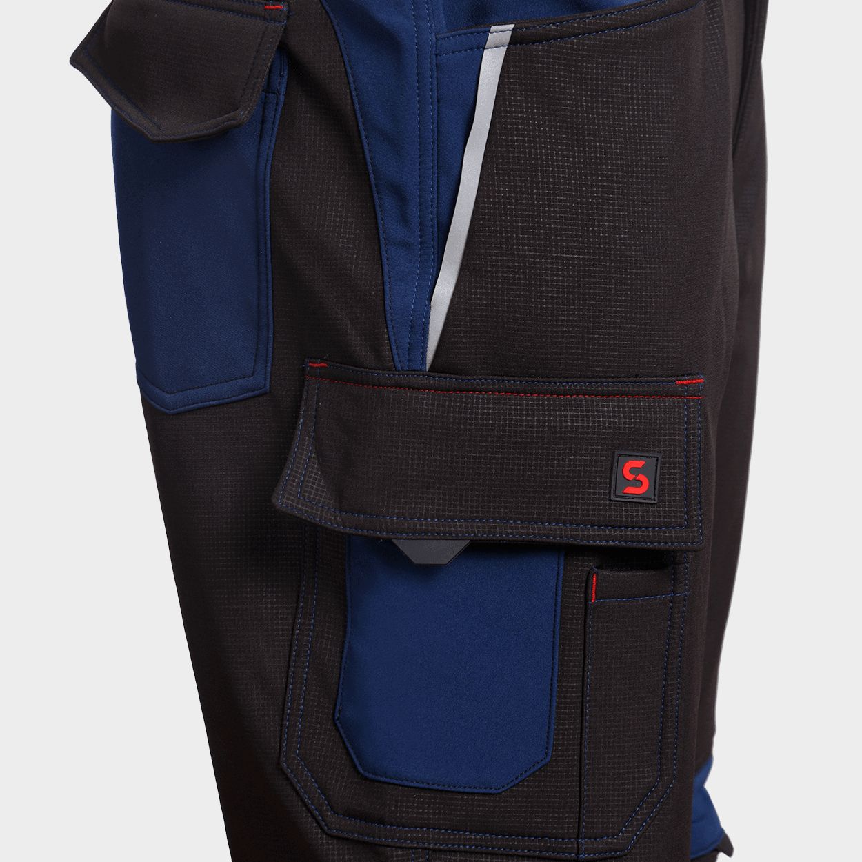 Work trousers PRISMA SOFTSHELL 2.0 BLACK/DARK BLUE - 9