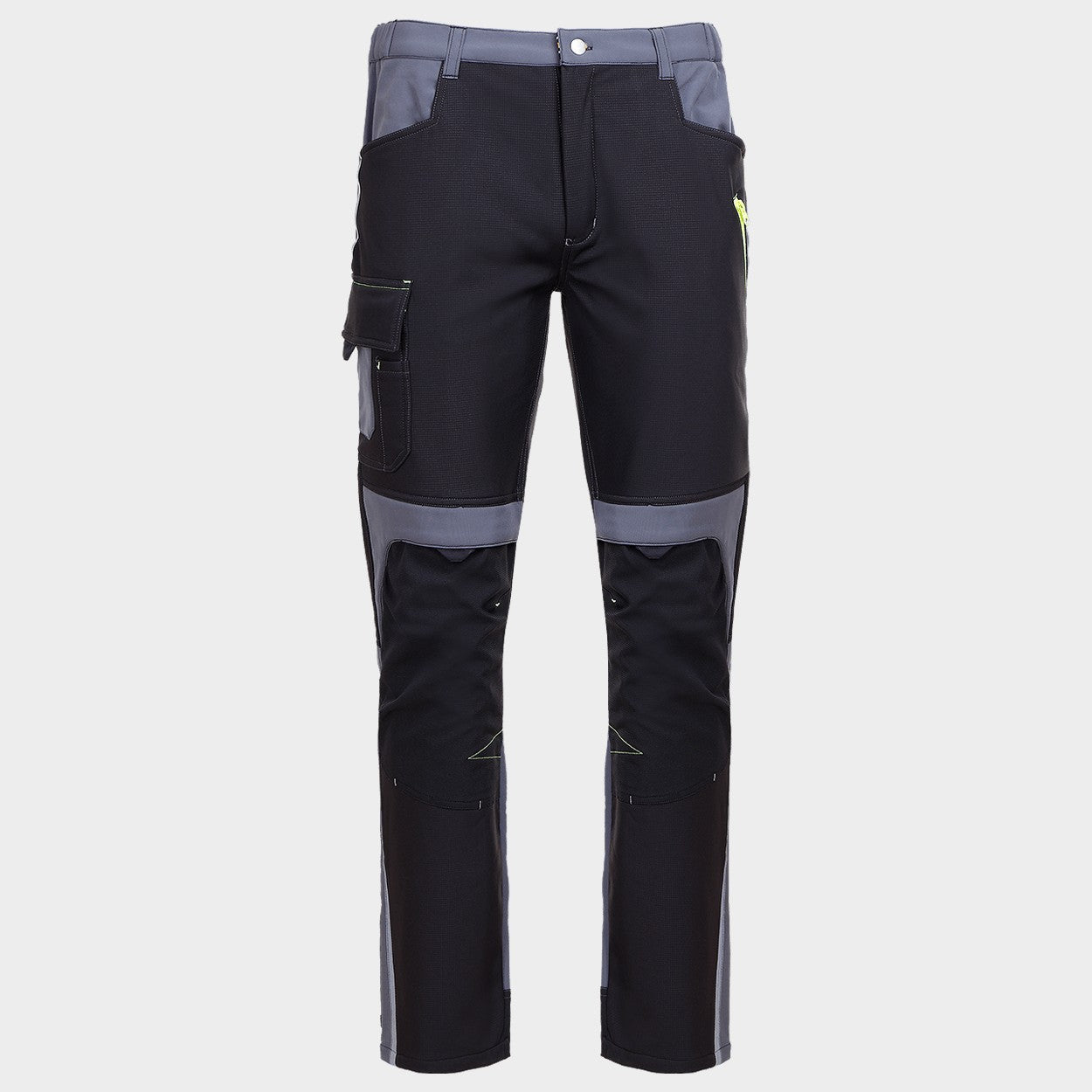 Pantaloni de lucru PRISMA SOFTSHELL 2.0 NEGRU/GRI - 1