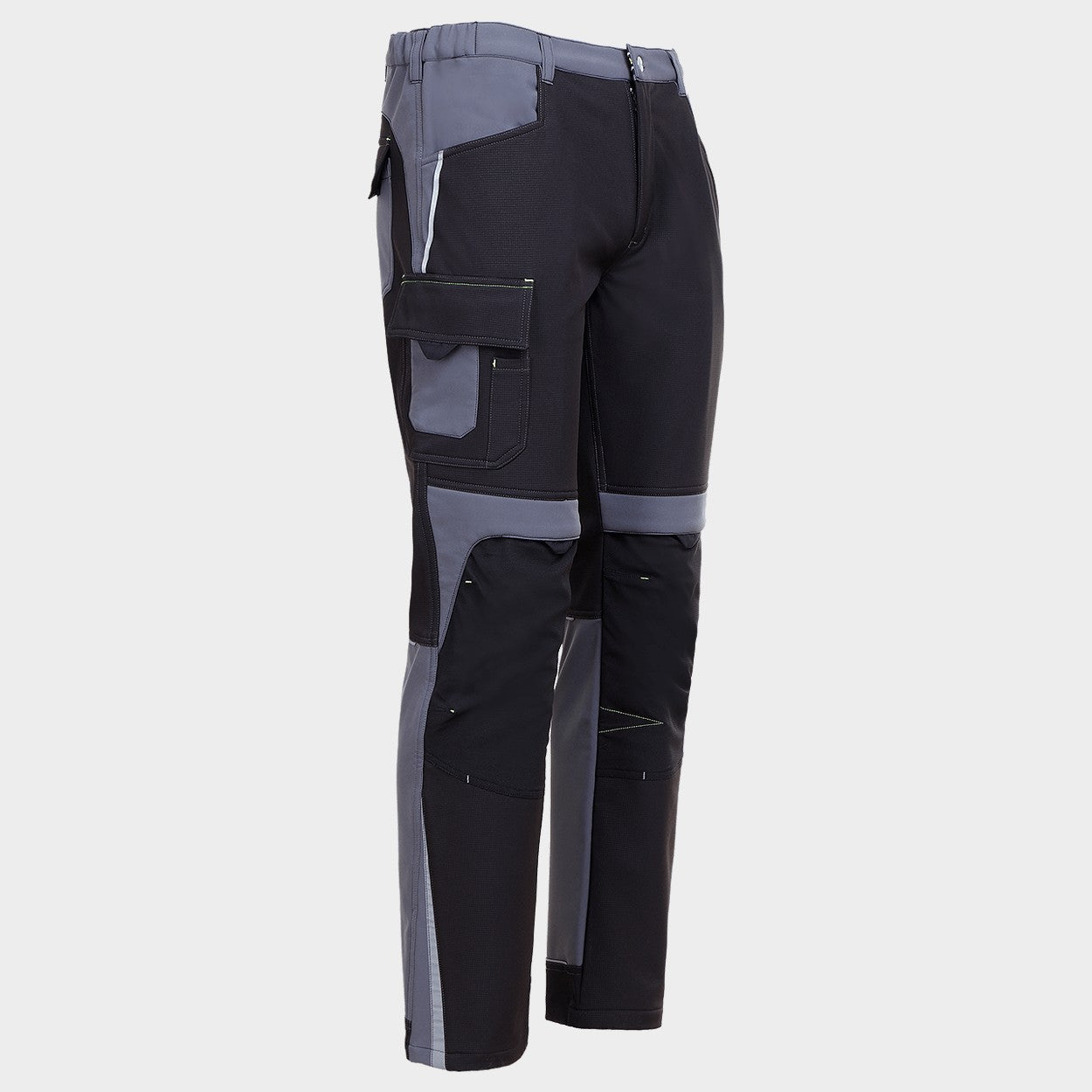 Pantaloni de lucru PRISMA SOFTSHELL 2.0 NEGRU/GRI - 5