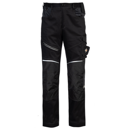 Pantaloni de lucru REVOLT 4STRETCH NEGRU/GRI ÎNCHIS/GRI - 1