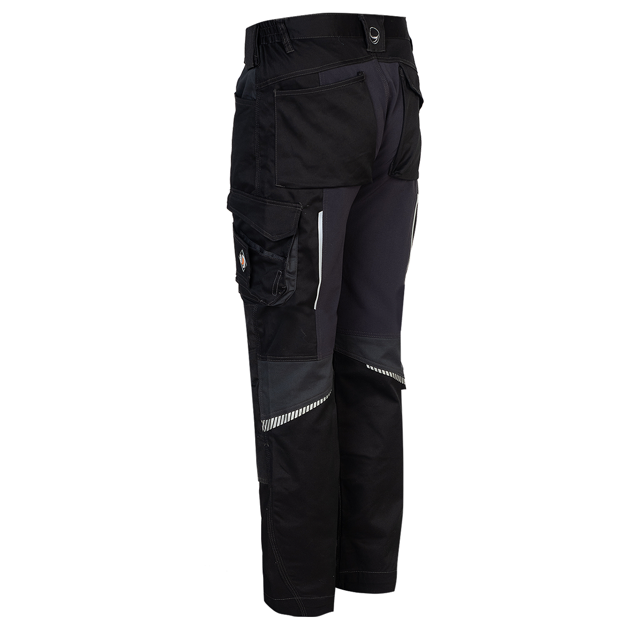 Pantaloni de lucru REVOLT 4STRETCH NEGRU/GRI ÎNCHIS/GRI - 4