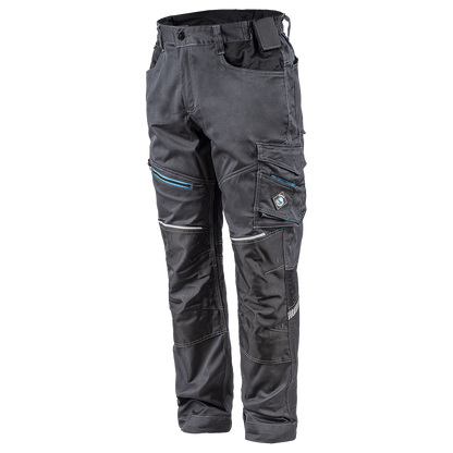 Pantaloni de lucru REVOLT 4STRETCH GREY/BLACK/PETROL - 6