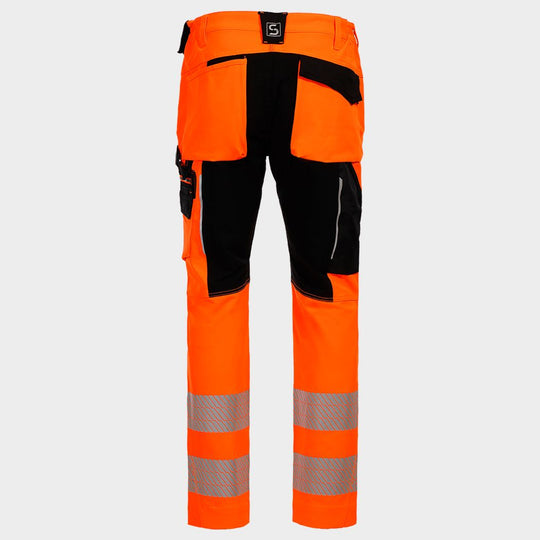 Pantaloni de lucru REVOLT HV 4STRETCH ORANGE - 2