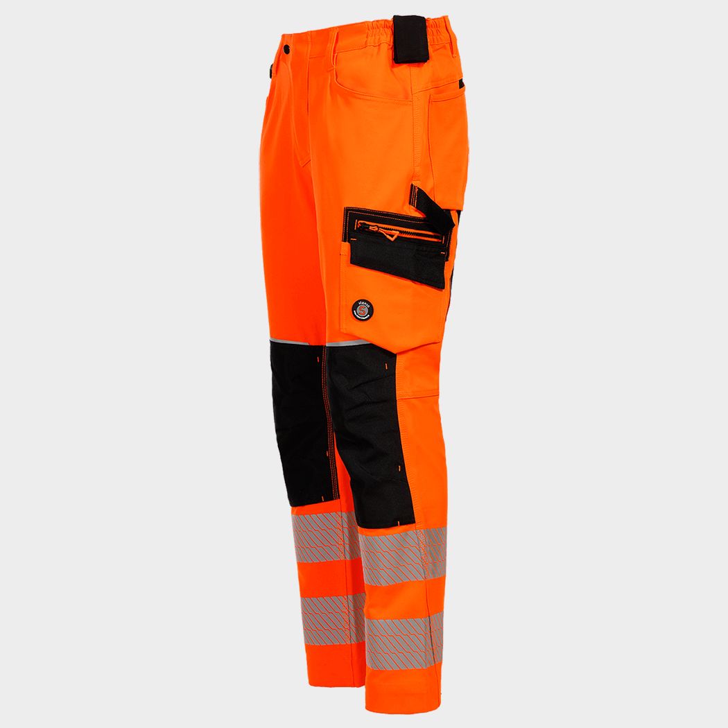 Pantaloni de lucru REVOLT HV 4STRETCH ORANGE - 3