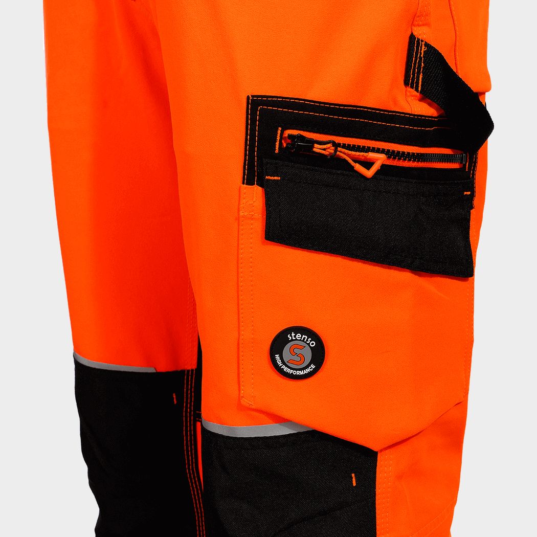 Pantaloni de lucru REVOLT HV 4STRETCH ORANGE - 5
