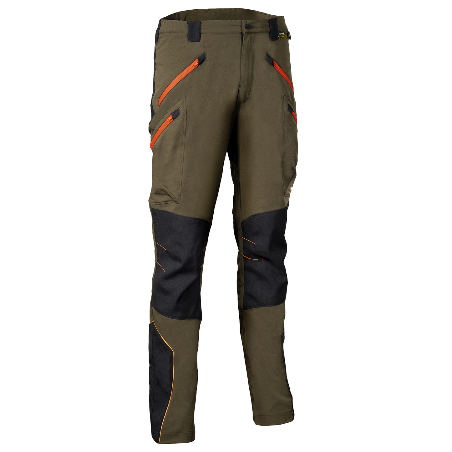 Pantaloni de lucru VELTEN MARO/NEGRU/PORTOCALIU