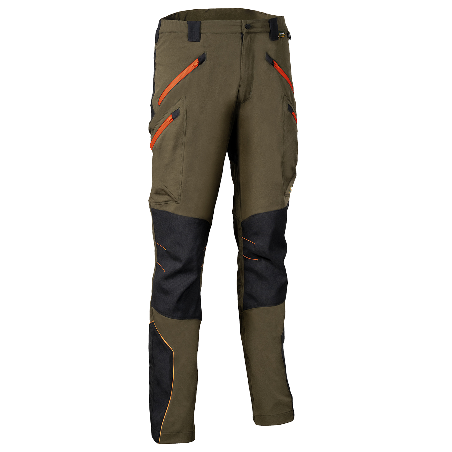 Pantaloni de lucru VELTEN MARO/NEGRU/PORTOCALIU