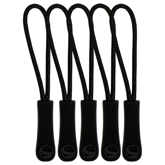 Zipper puller NEGRU 5 buc