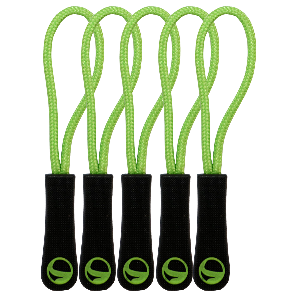 Zipper puller VERDE 5 buc